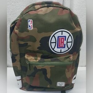 Herschel Supply Company LA Clippers  Green Camo Backpack with Logo